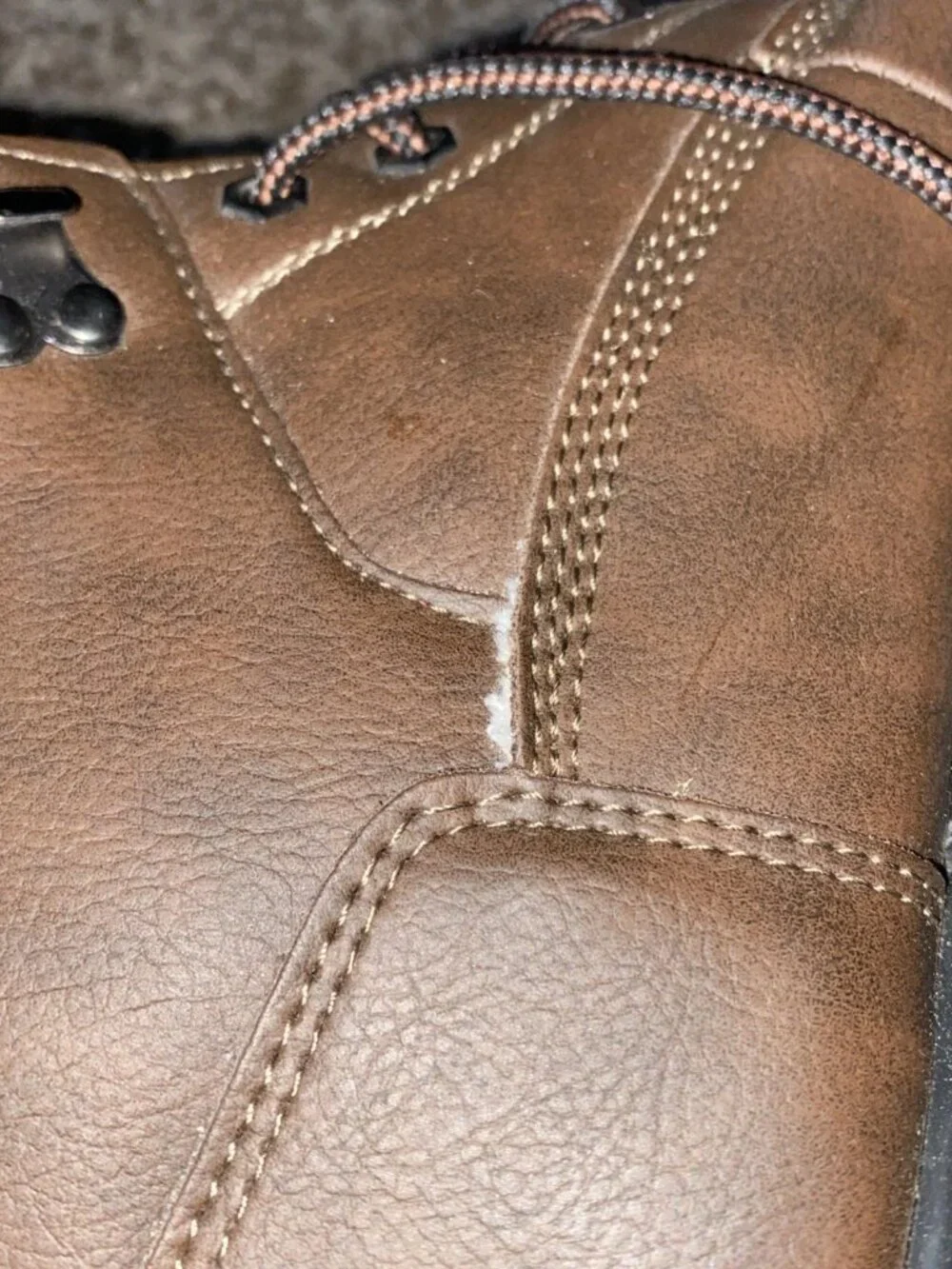 Brazos Work Force - Men's Chestnut Brown Work Boots - Size 13D - Slip & Oil Resi